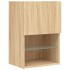 Muebles de TV con luces LED 2 uds roble Sonoma 40,5x30x60