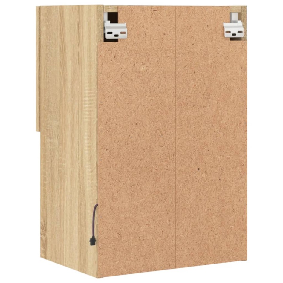 Muebles de TV con luces LED 2 uds roble Sonoma 40,5x30x60