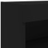 Muebles de TV con luces LED 2 uds negro 80x30x30
