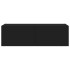 Mueble de TV de pared con luces LED negro 100x35x31