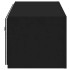 Mueble de TV de pared con luces LED negro 100x35x31