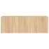 Muebles de TV de pared luces LED 2 uds roble Sonoma 60x35x41