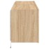Muebles de TV de pared luces LED 2 uds roble Sonoma 60x35x41