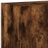 Muebles TV de pared luces LED 2 uds roble ahumado 60x35x41
