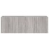 Muebles TV de pared con luces LED 2 uds gris Sonoma 60x35x41