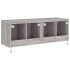 Muebles TV de pared con luces LED 2 uds gris Sonoma 60x35x41