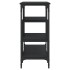 Mesa consola con estantes negro 100x35x75