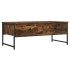 Mesa de centro madera ingeniería roble ahumado 101x49x39,5