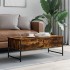 Mesa de centro madera ingeniería roble ahumado 101x49x39,5