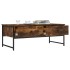 Mesa de centro madera ingeniería roble ahumado 101x49x39,5