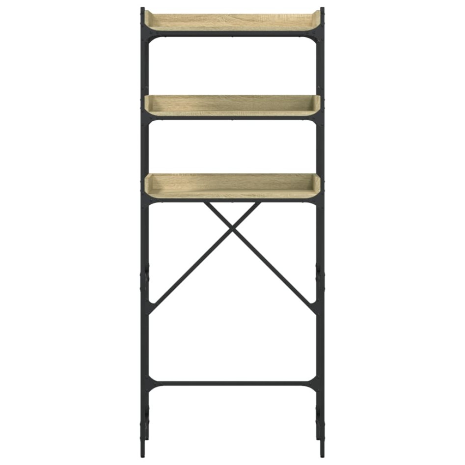 Estantería lavadora madera ingeniería roble Sonoma 67x25x163