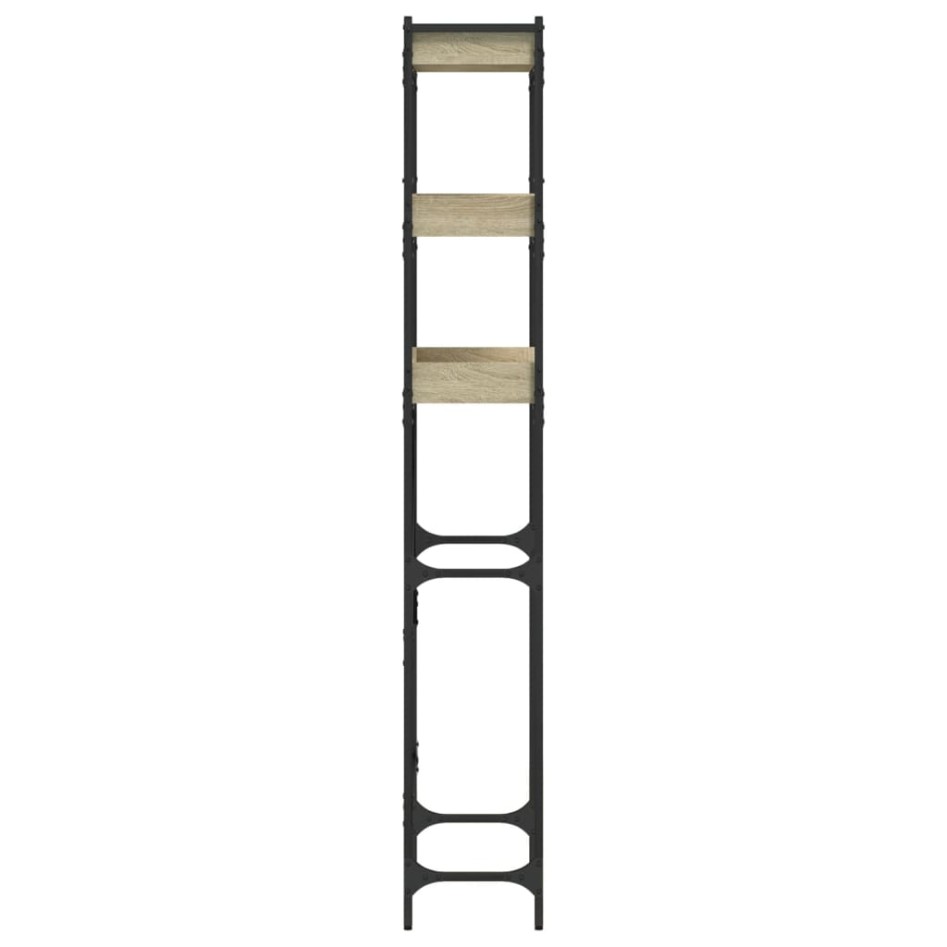 Estantería lavadora madera ingeniería roble Sonoma 67x25x163