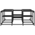 Mesa de centro madera de ingeniería negro 91x91x40