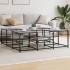Mesa de centro madera de ingeniería gris Sonoma 121x121x40