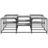 Mesa de centro madera de ingeniería gris Sonoma 121x121x40