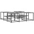 Mesa de centro madera de ingeniería gris Sonoma 121x121x40