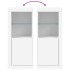 Aparador con luces LED blanco 41x37x100