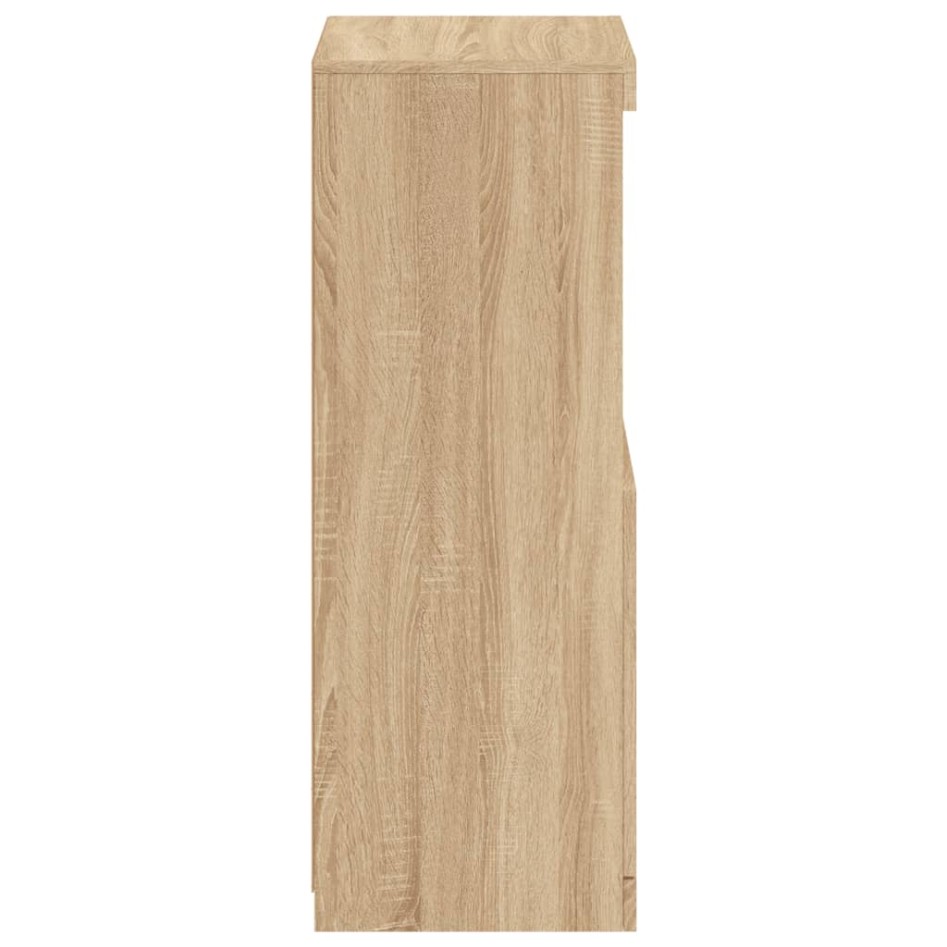 Aparador con luces LED roble Sonoma 41x37x100