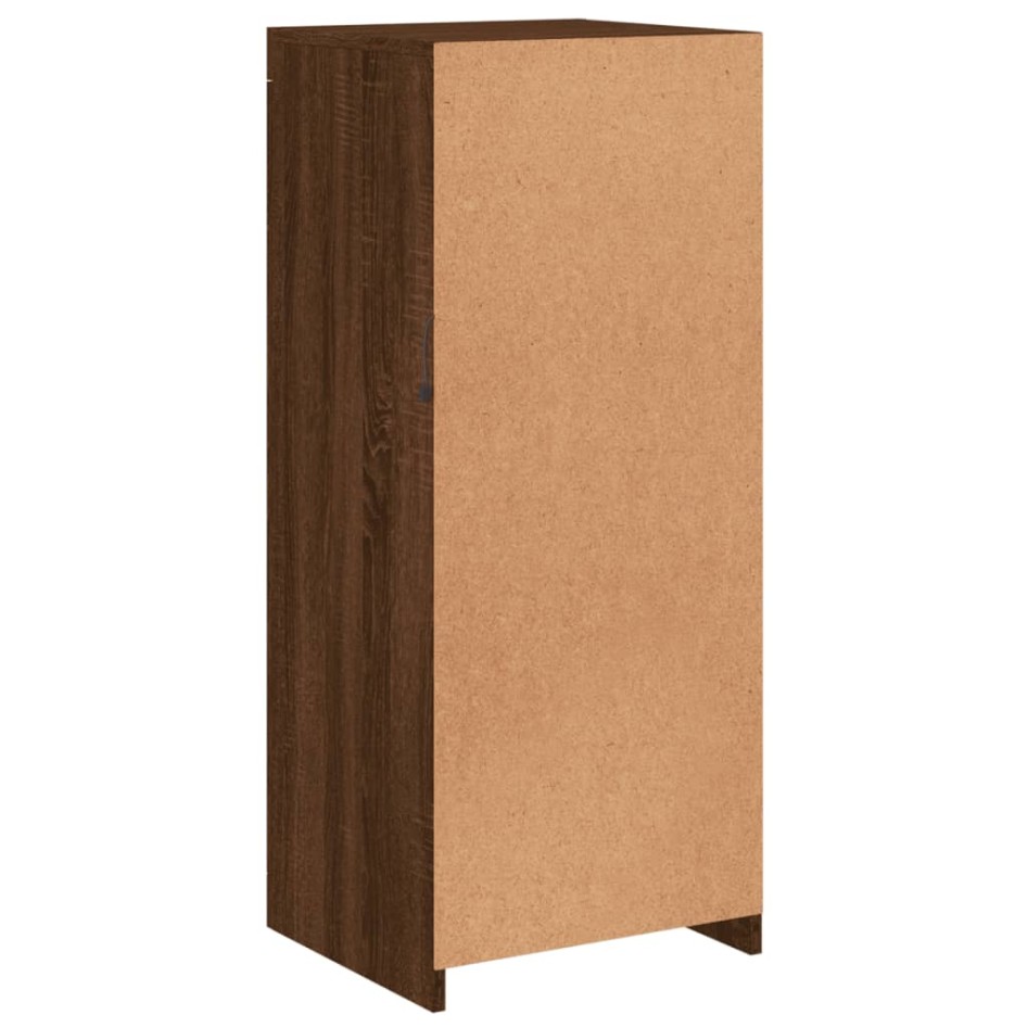 Aparador con luces LED roble marrón 41x37x100