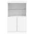 Aparador con luces LED blanco 60,5x37x100