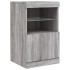 Aparador con luces LED gris Sonoma 41x37x67