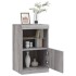 Aparador con luces LED gris Sonoma 41x37x67