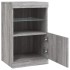 Aparador con luces LED gris Sonoma 41x37x67