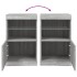 Aparador con luces LED gris Sonoma 41x37x67