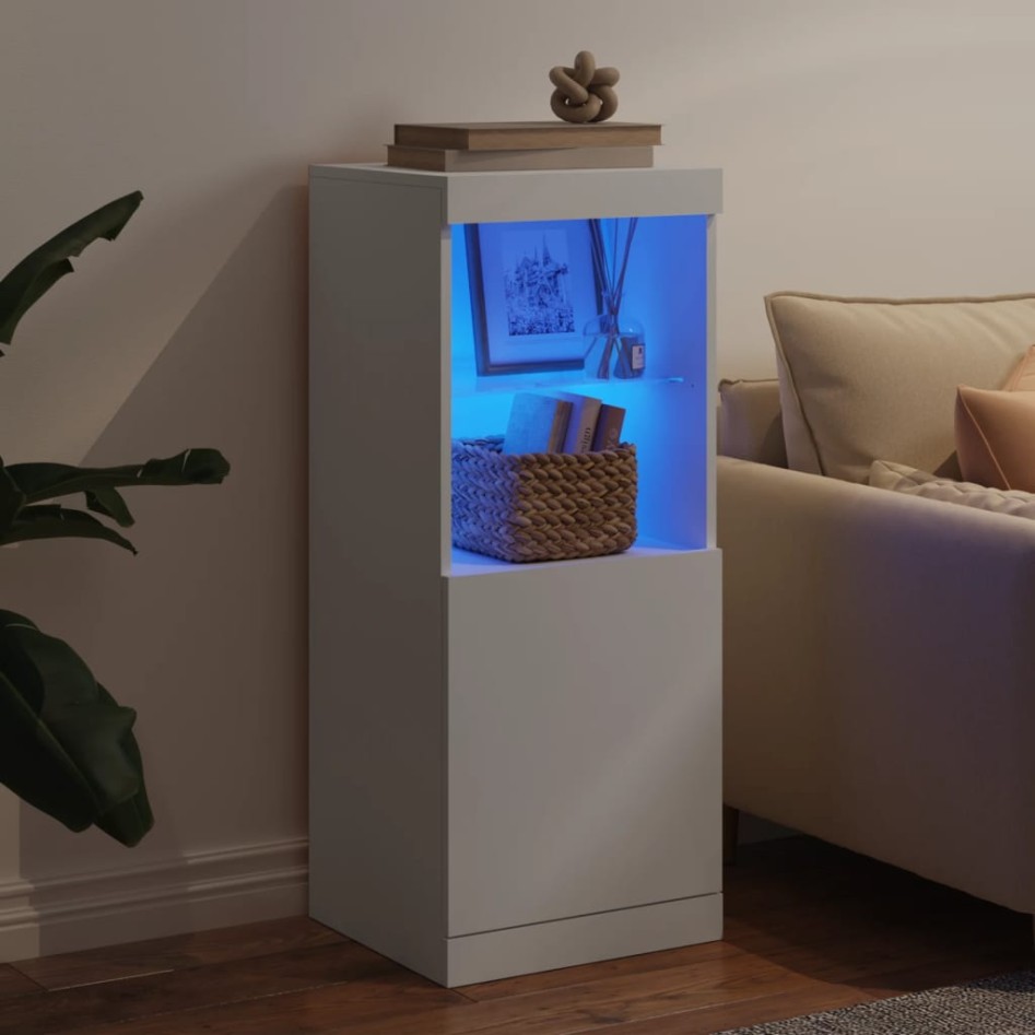 Aparador con luces LED blanco 41x37x100