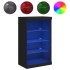 Aparador con luces LED negro 60,5x37x100