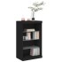 Aparador con luces LED negro 60,5x37x100