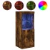 Aparador con luces LED roble ahumado 41x37x100