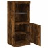 Aparador con luces LED roble ahumado 41x37x100