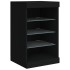 Aparador con luces LED negro 41x37x67