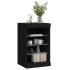 Aparador con luces LED negro 41x37x67