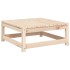 Taburete de jardín con cojín madera maciza de