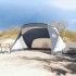 Tienda de playa 185T poliéster gris 274x178x170/148