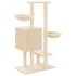 Rascador para gatos con postes de sisal color crema 117