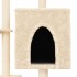 Rascador para gatos con postes de sisal color crema 117