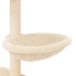 Rascador para gatos con postes de sisal color crema 117