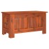 Baúl de almacenamiento con tapa madera maciza de acacia