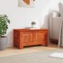 Baúl de almacenamiento con tapa madera maciza de acacia
