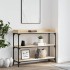 Mesa consola con estantes roble Sonoma 100x30x80