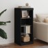 Aparador con luces LED negro 41x37x100