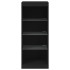 Aparador con luces LED negro 41x37x100