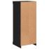 Aparador con luces LED negro 41x37x100