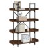 Librería de 4 estantes madera ingeniería marrón 100x33x145,5