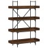 Librería de 4 estantes madera ingeniería marrón 100x33x145,5