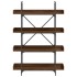 Librería de 4 estantes madera ingeniería marrón 100x33x145,5