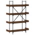 Librería de 4 estantes madera ingeniería marrón 100x33x145,5
